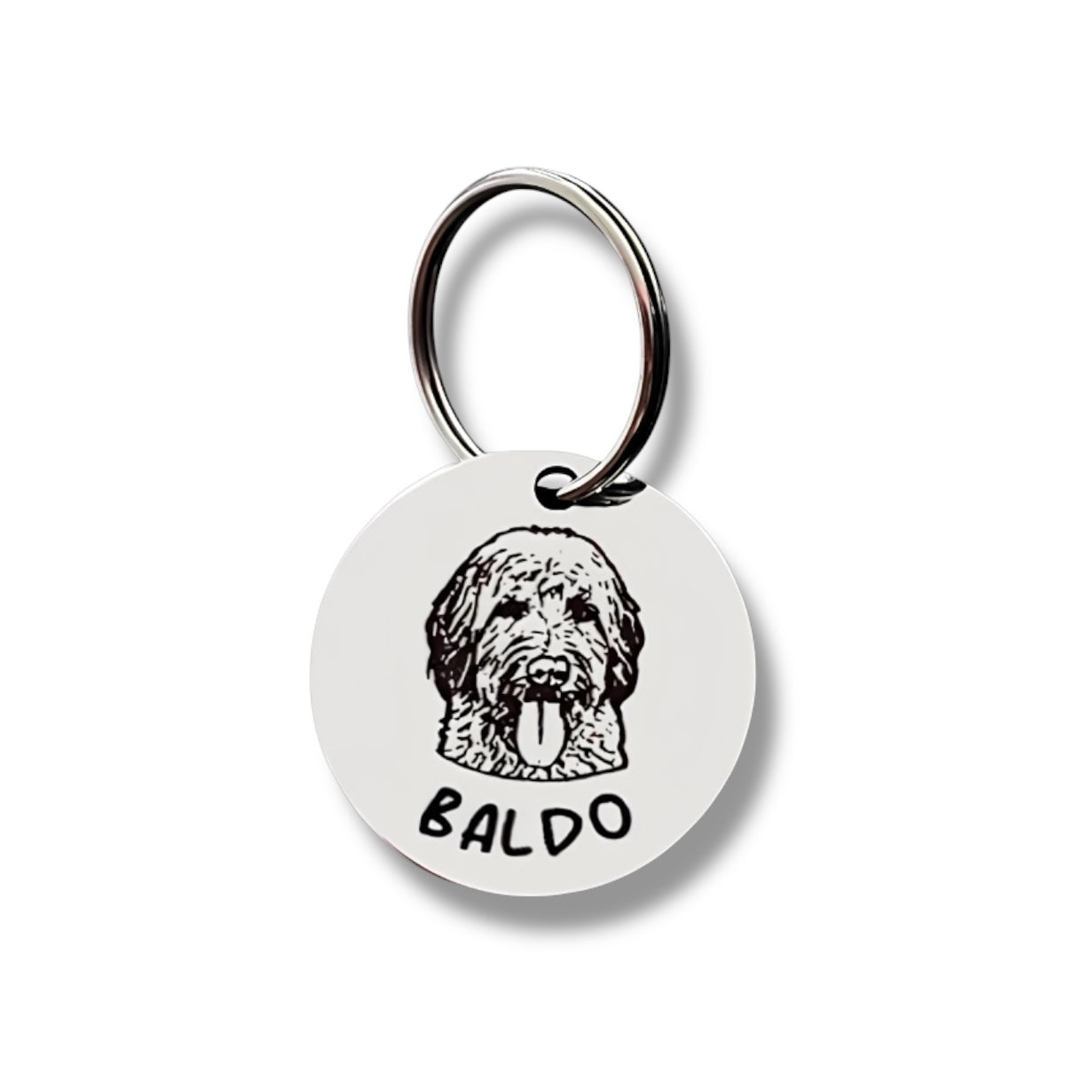 Pet ID Tag – Circular Silver